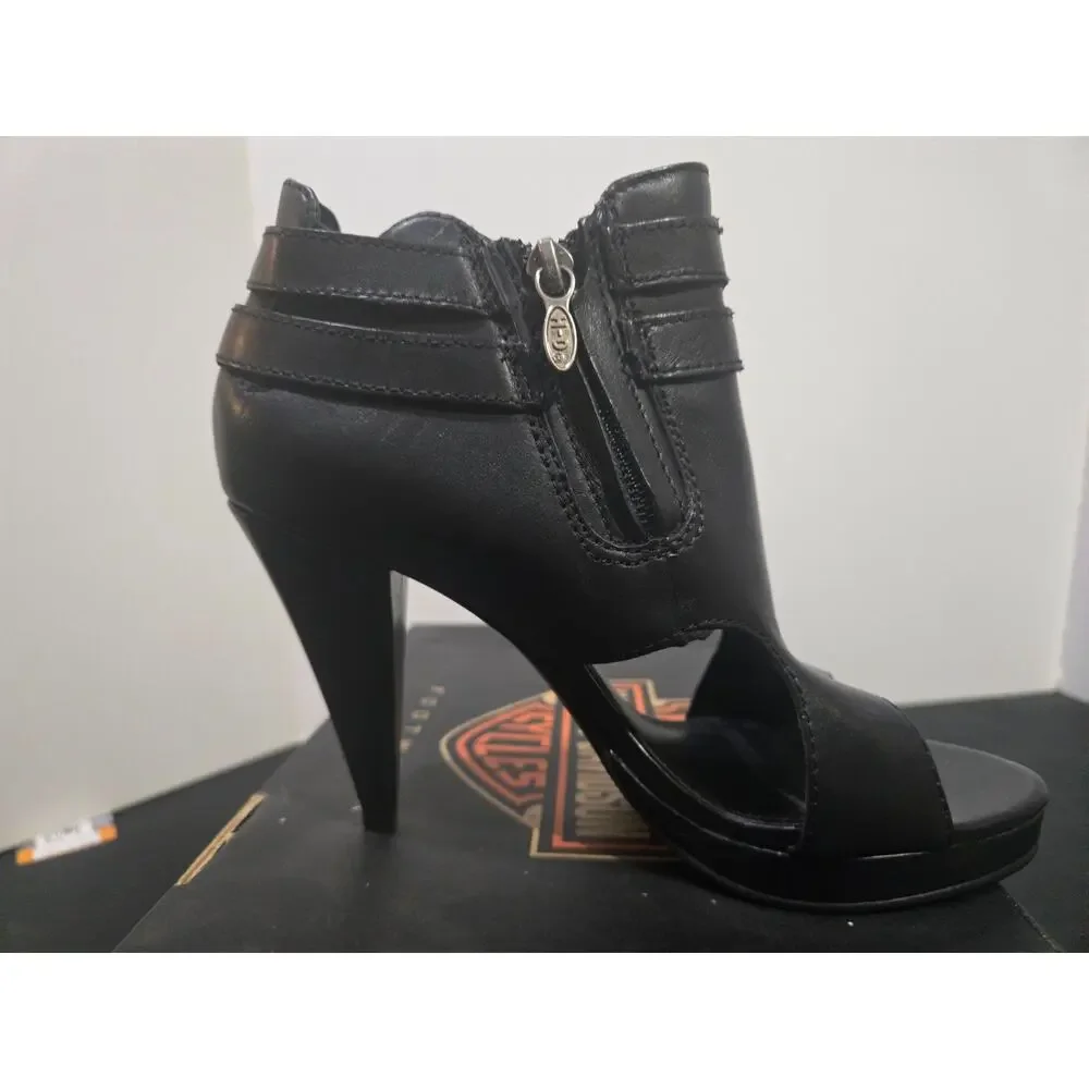 Harley Davidson Jerri black high heel shoes ladie's size 7